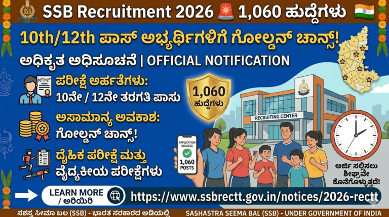 SSB Recruitment 2026